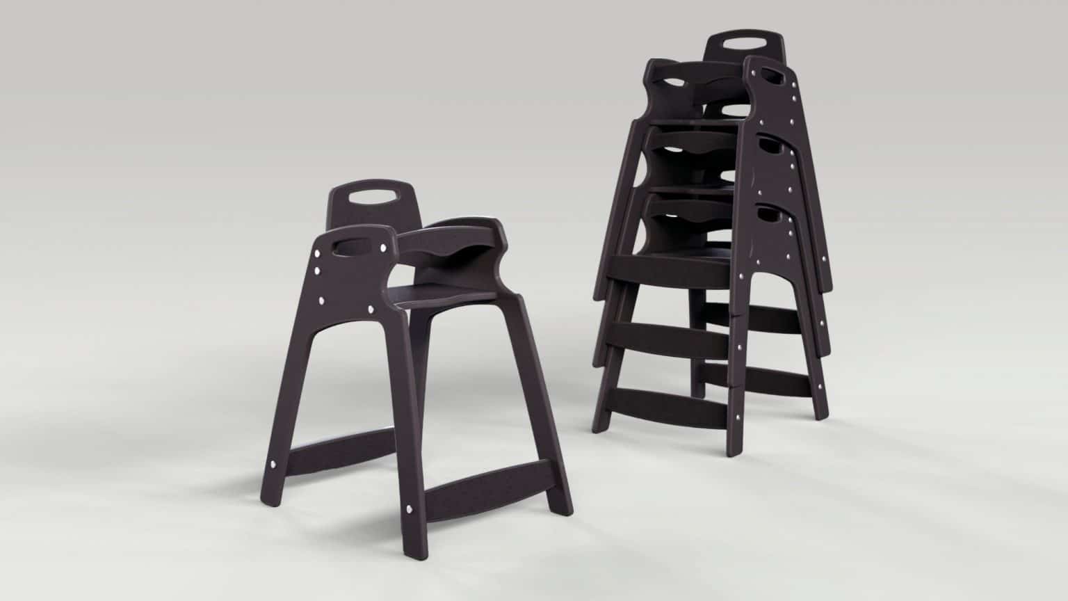 CSL Eco High Chair Stacked